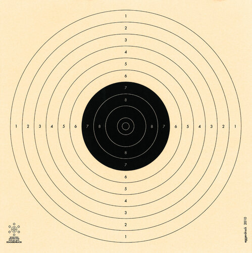 Luftpistolenscheibe ohne Nummer (2010)