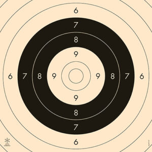 Präzisions Pistolenspiegel 9er + 10er weiß  (3030-Z9)